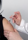 Picture of someone receiving vaccine