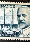 Albert Calmette on a stamp issued to commemorate the First International Congress on BCG in 1948.