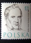 Image showing Józef Dietl as depicted on a 1957 Polish postage stamp. 