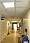 Photo of hospital corridor.