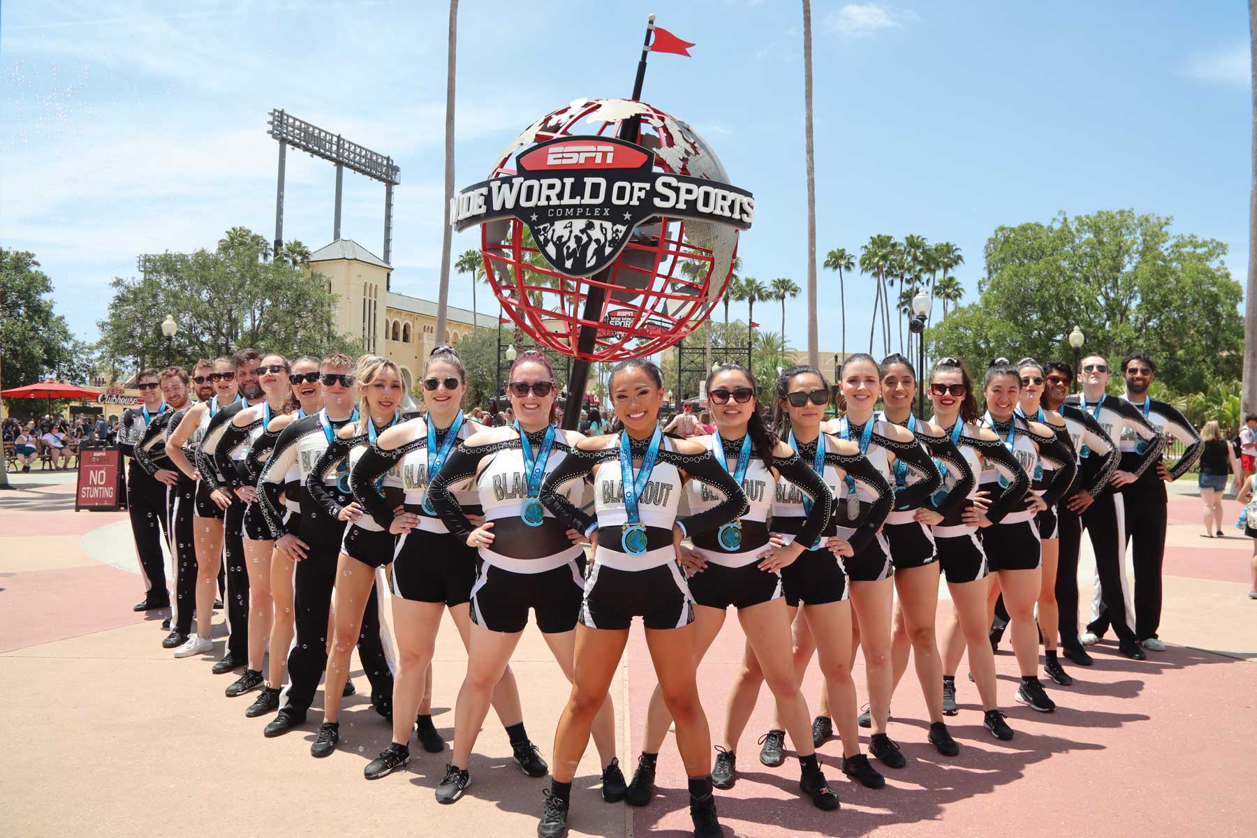 Photo of cheerleaders.